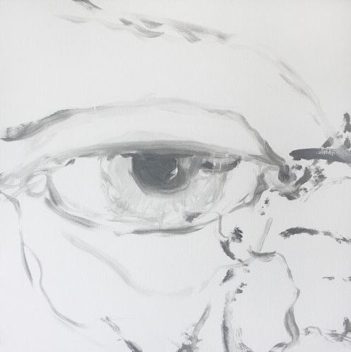 Oko, 2007, akryl na plátne, 60x60 cm 